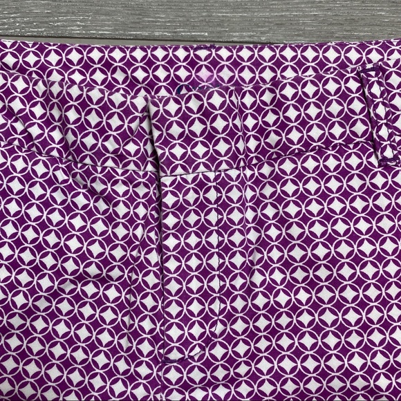 💙 Caslon Purple Printed Shorts 8 - Picture 6 of 8